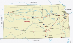 Kansas state moving map