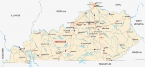 Kentucky state road map