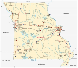 Missouri state road map